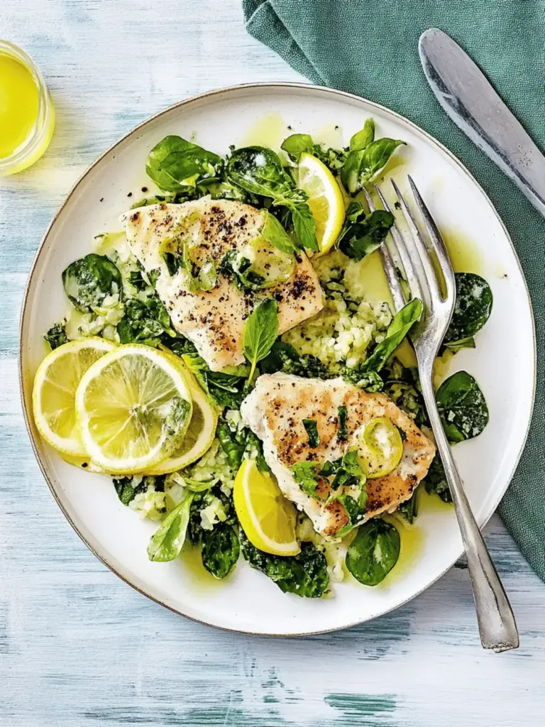 Fixe Schnitzel auf Spinat-Zitronen-Gemüse