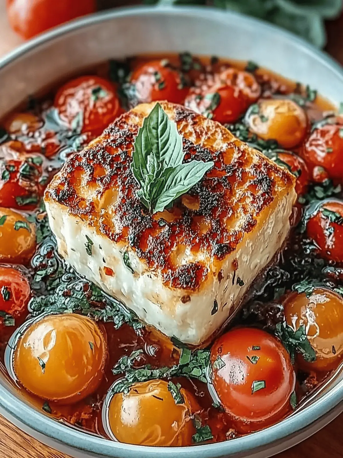Gemütlicher Tomaten-Feta-Überbacken