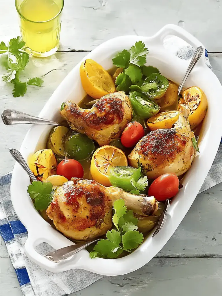 Braised chicken thighs with lemon