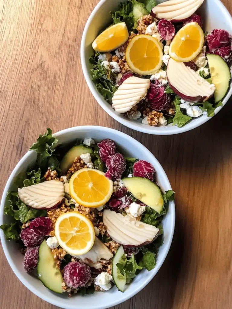 Herbstliche Salat Bowl