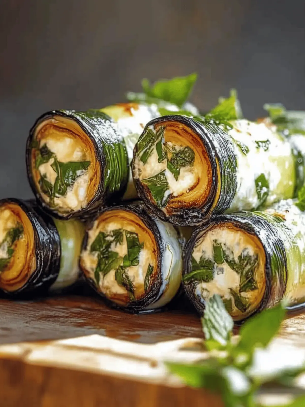 Gegrillte Zucchini mit Frischkäse für den Sommer 4 Gegrillte Zucchini mit Frischkäse