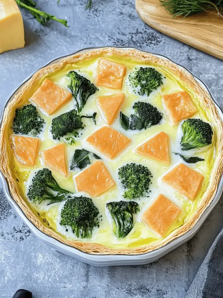 Blätterteig Quiche mit Spinat und Lachs