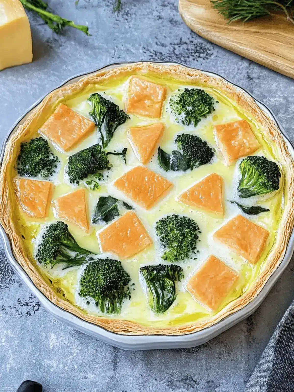 Blätterteig Quiche mit Spinat und Lachs für Genuss 4 Blätterteig Quiche mit Spinat und Lachs