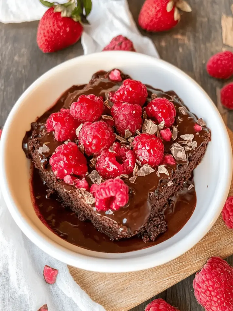 Vegane gebackene Haferflocken mit Himbeeren