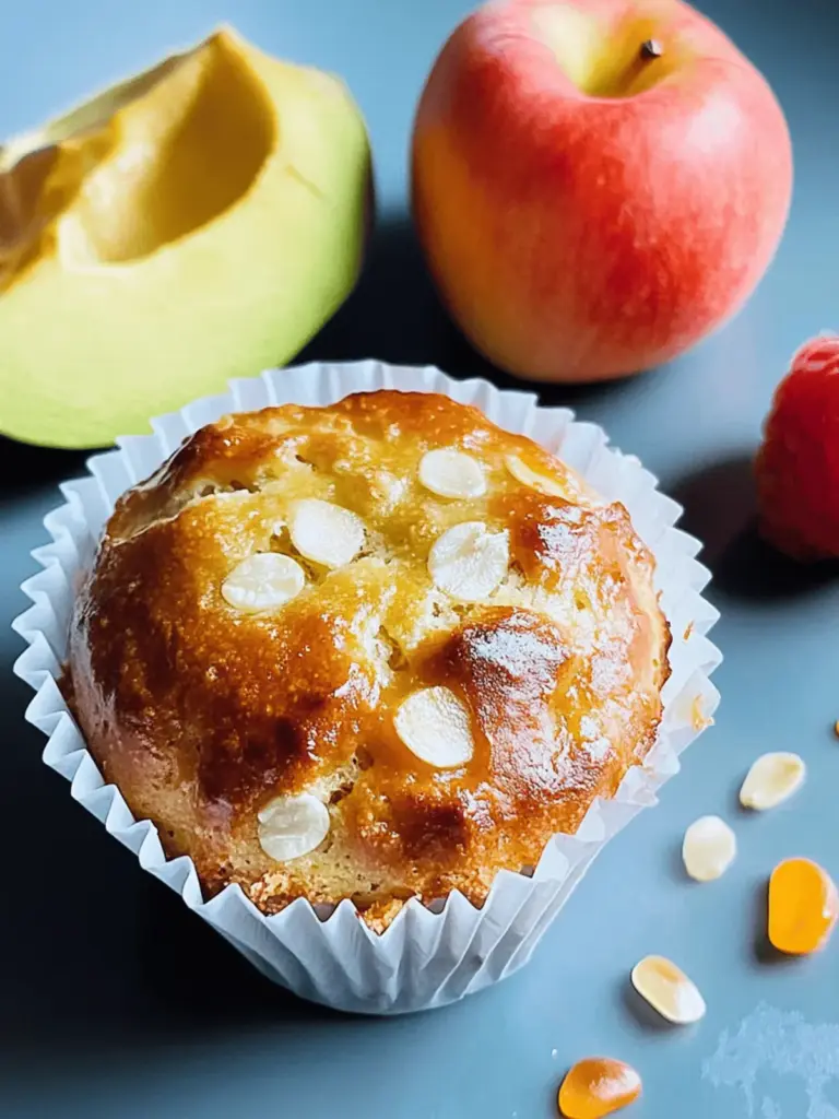 zuckerfreie Apfel-Bananen-Muffins