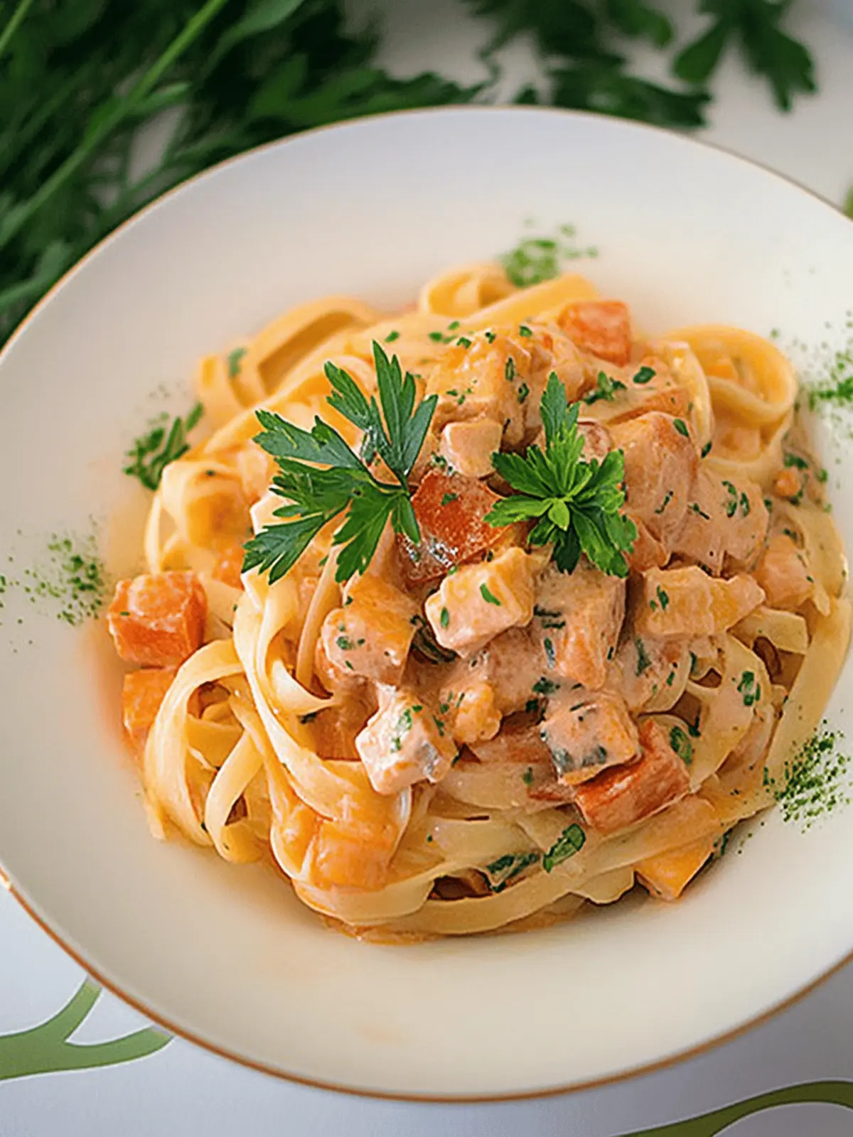 Tagliatelle mit Lachs