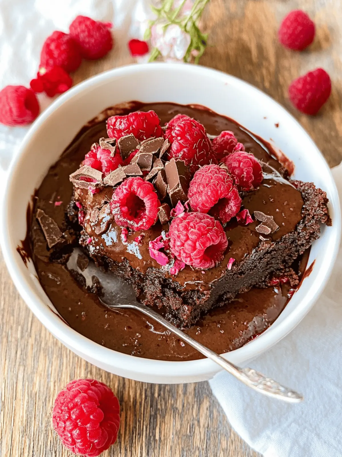 Vegane gebackene Haferflocken mit Himbeeren