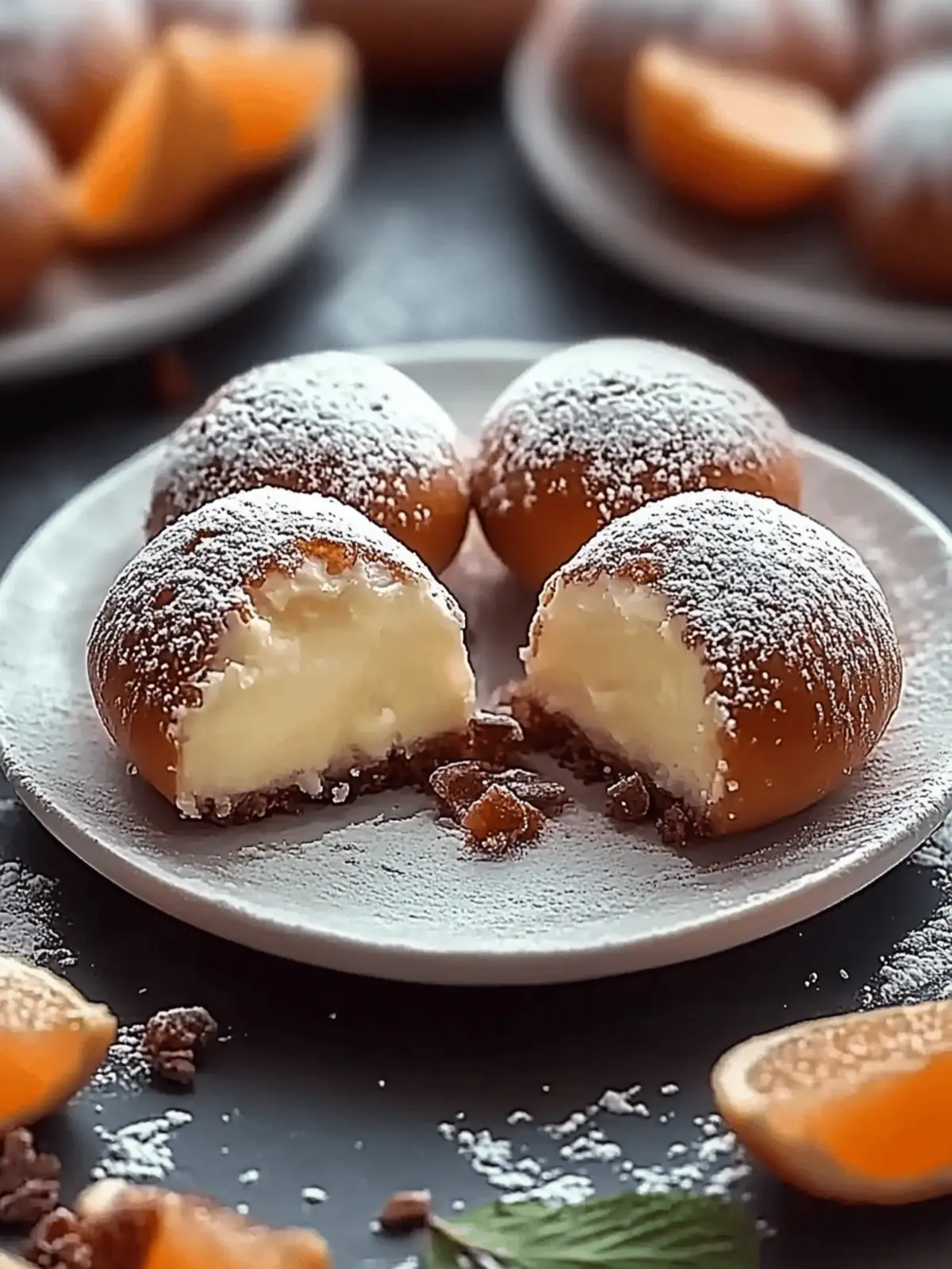 Schnelle Käsekuchen-Kugeln