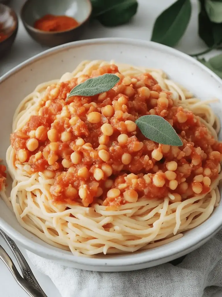 Rote Linsen-Bolognese