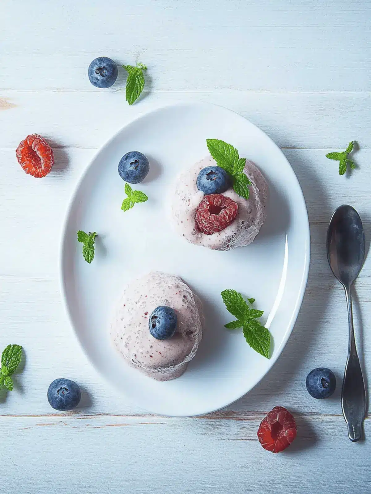 Schnelles Bananen-Blaubeer-Eis