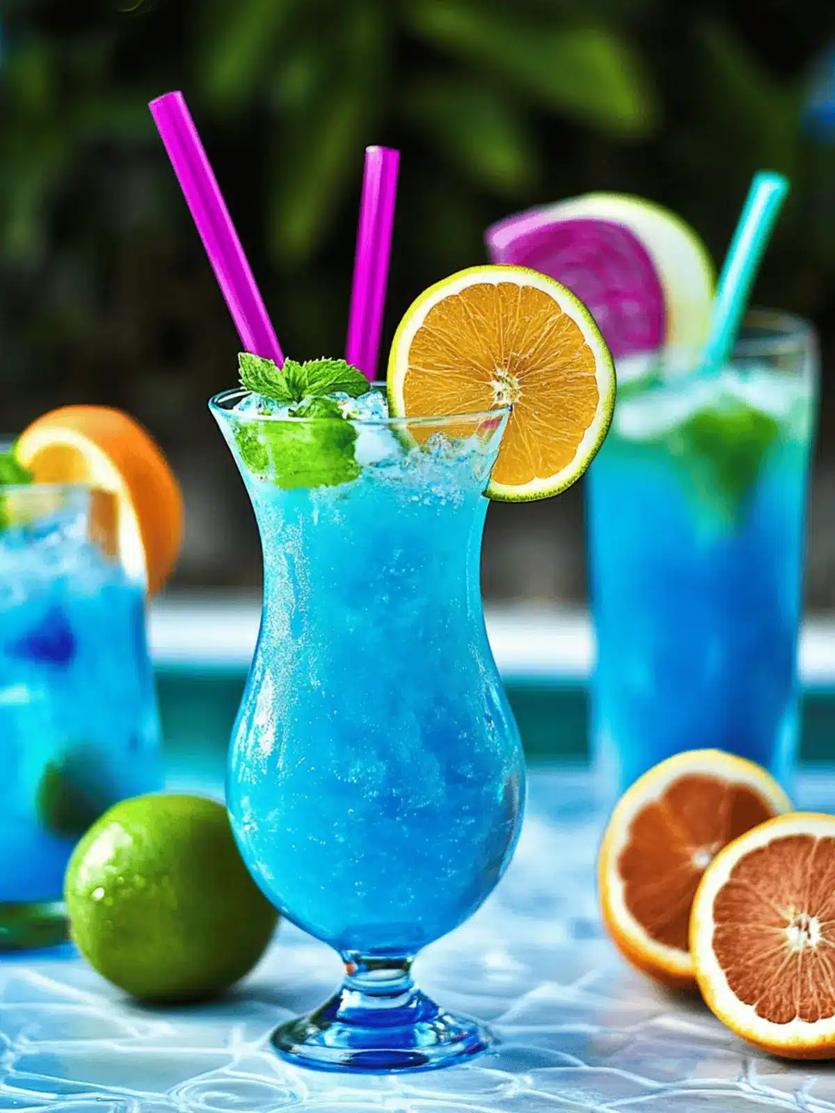 Der blaue Glitzer-Cocktail für kreative Feiern 3 Der blaue Glitzer-Cocktail