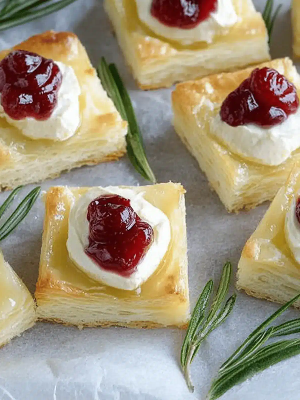 Puff Pastry Snacks mit Camembert – Blitzschnell und Lecker 4 Puff pastry snacks with Camembert