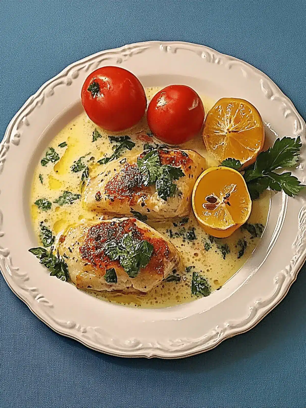 Mozzarella-Hähnchen in Basilikum-Sahnesauce schnell zubereitet 4 Mozzarella-Hähnchen in Basilikum-Sahnesauce