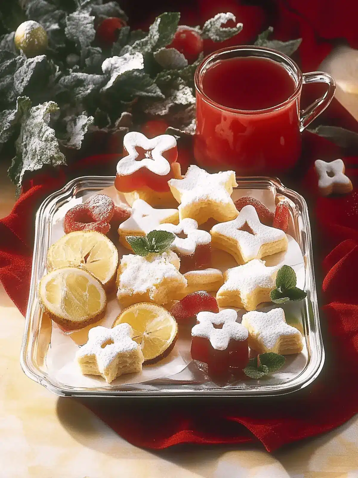 Linzer Herzen und Sterne mit fruchtiger Füllung 4 Linzer Herzen und Sterne