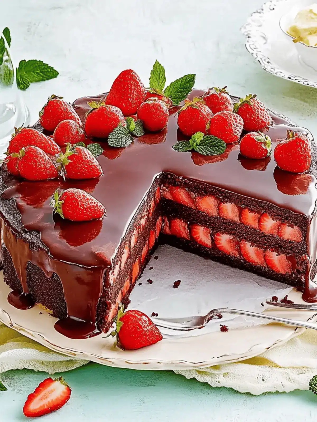 Schoko-Erdbeer-Torte für besondere Anlässe 2 Schoko-Erdbeer-Torte