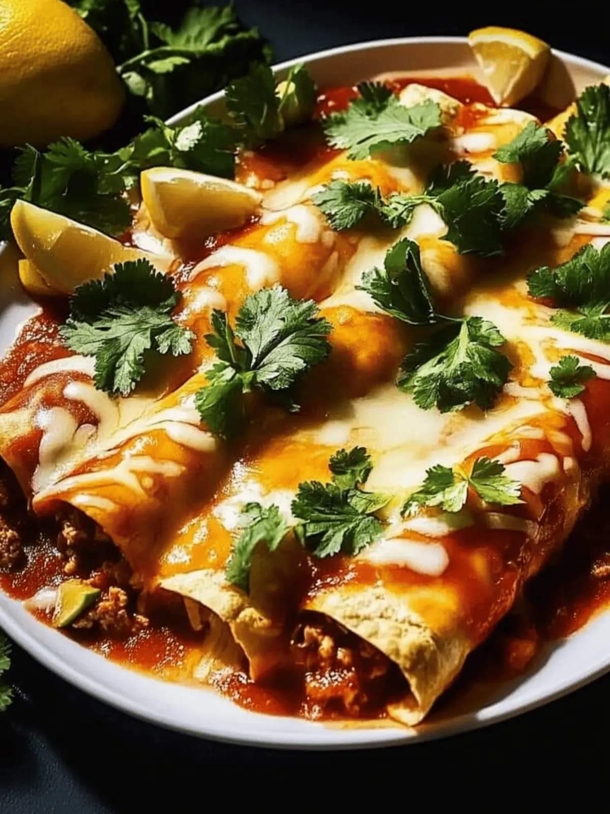 Hähnchenbrust Enchiladas – Ein einfaches Hit-Rezept 4 Hähnchenbrust Enchiladas