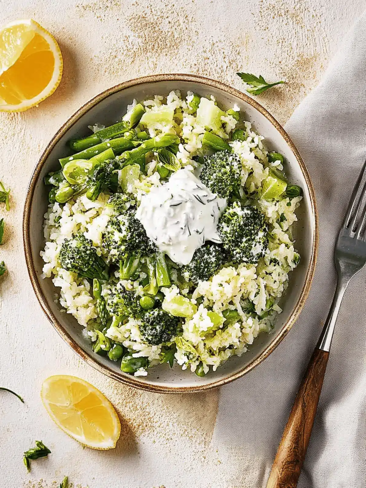 Risotto Verde mit Burrata