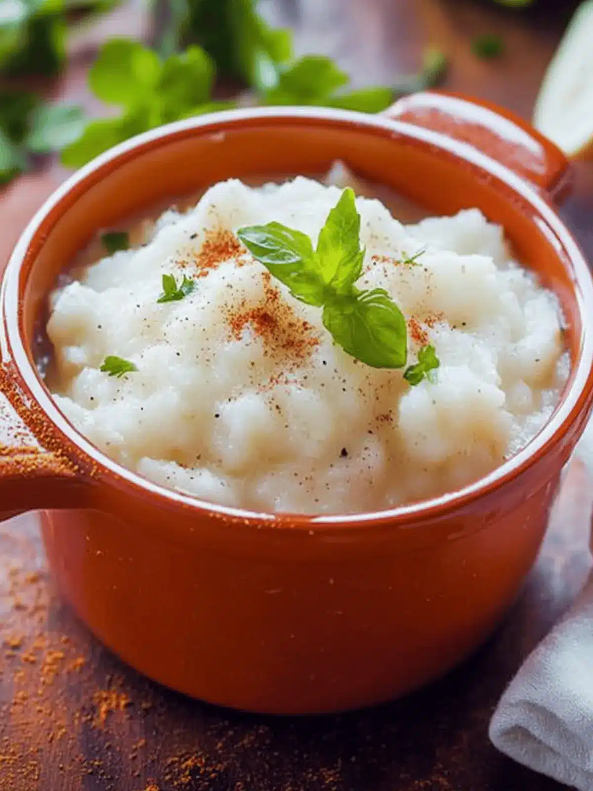 Niedrigkarb Selleriepüree