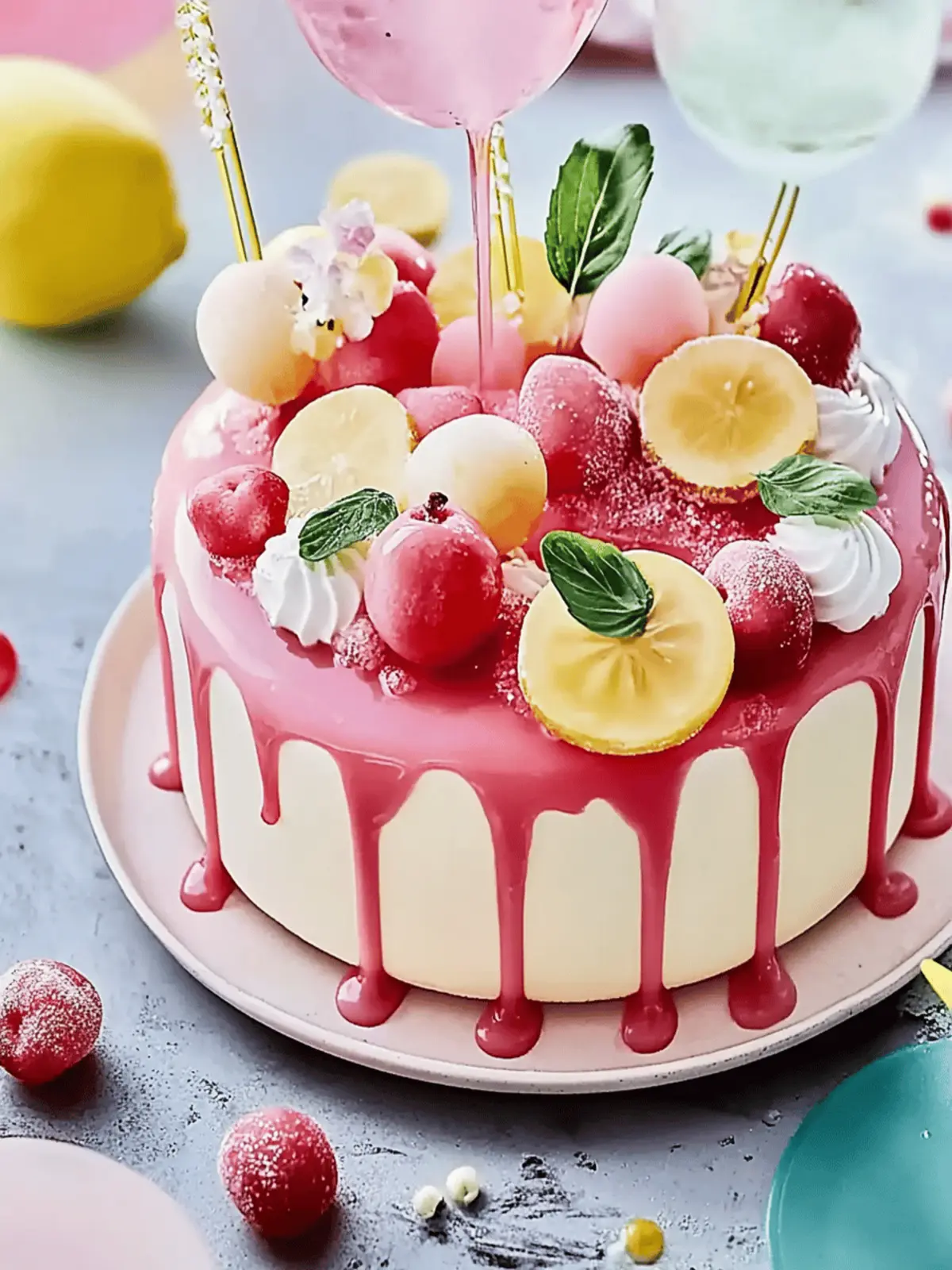 Tropfen Kuchen Geburtstag