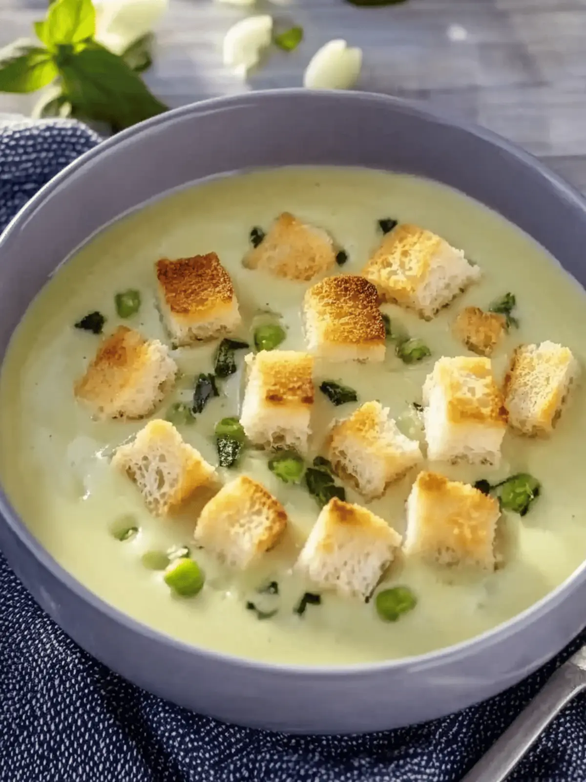 Zucchini-Frühlingszwiebel-Suppe für kreative Feinschmecker 4 Zucchini-Frühlingszwiebel-Suppe