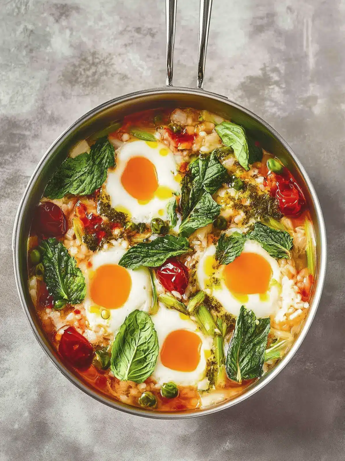 Grüne Shakshuka