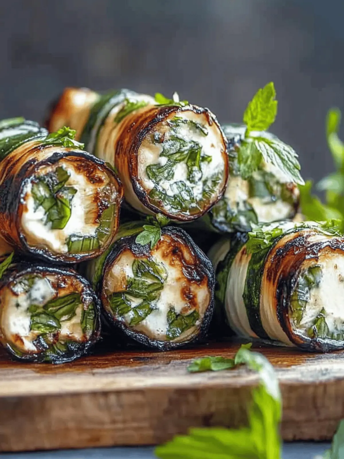 Gegrillte Zucchini mit Frischkäse für den Sommer 5 Gegrillte Zucchini mit Frischkäse