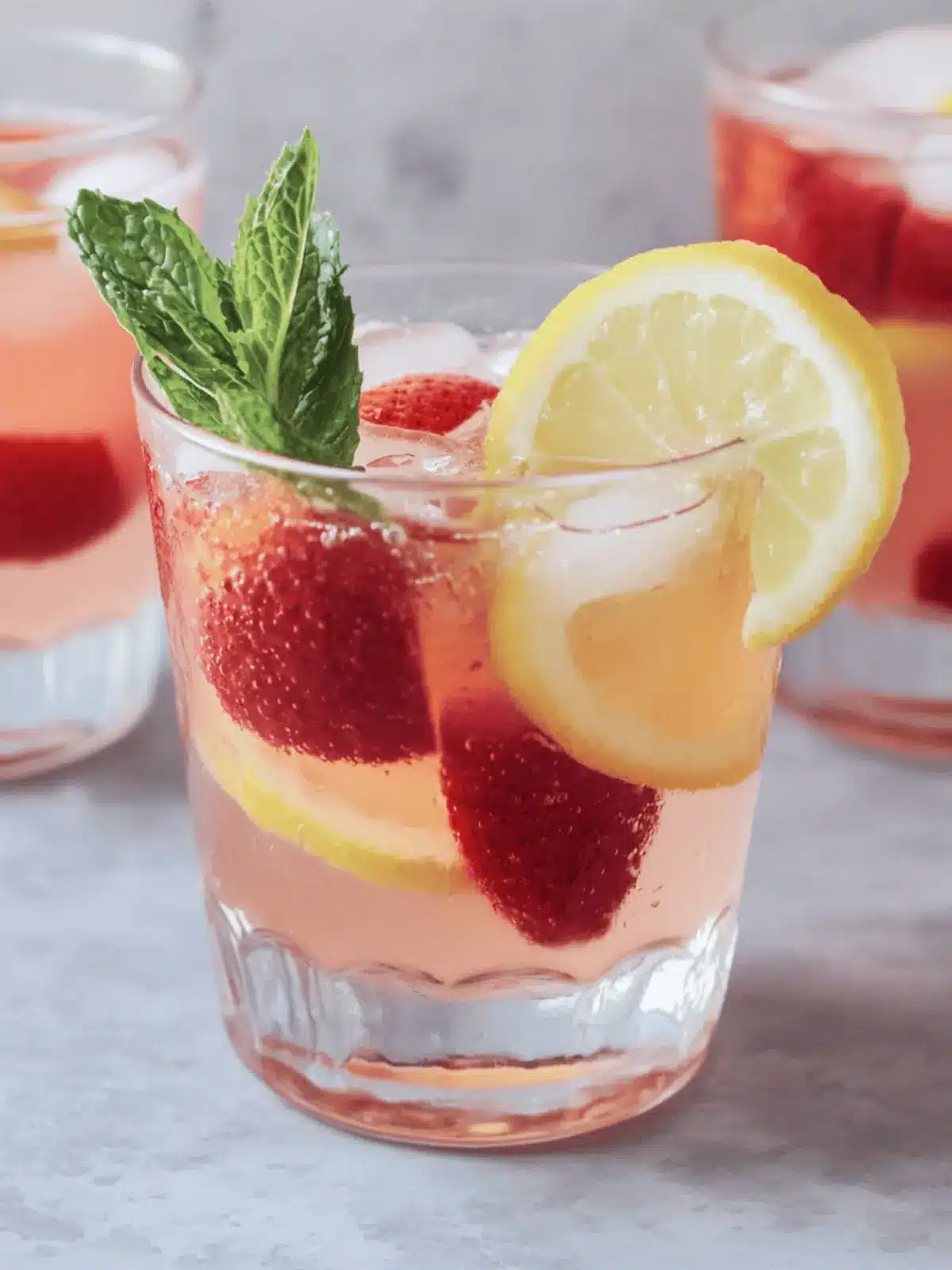 Cupidos gestochenes Himbeer-Limonade