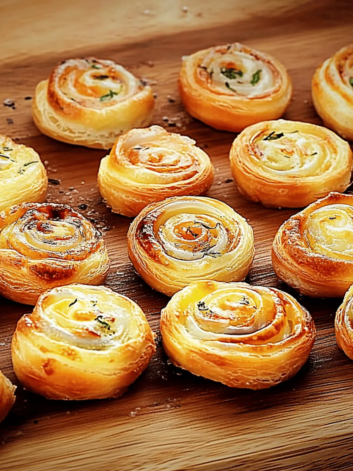 Blätterteig-Lachs-Schnecken