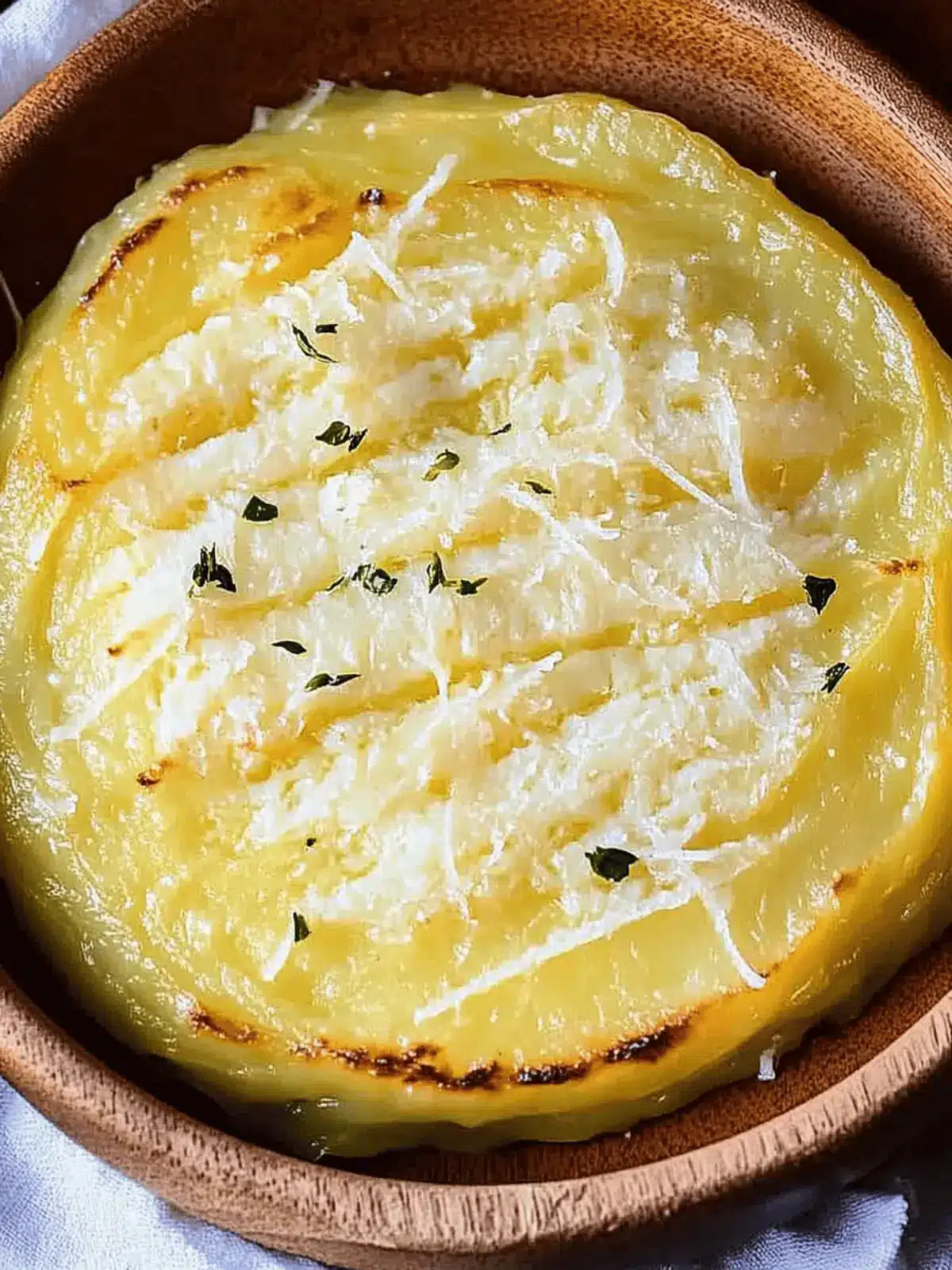 Gebackene Kartoffeln mit Parmesan und Knoblauch genießen 4 Baked mashed potatoes with parmesan & garlic