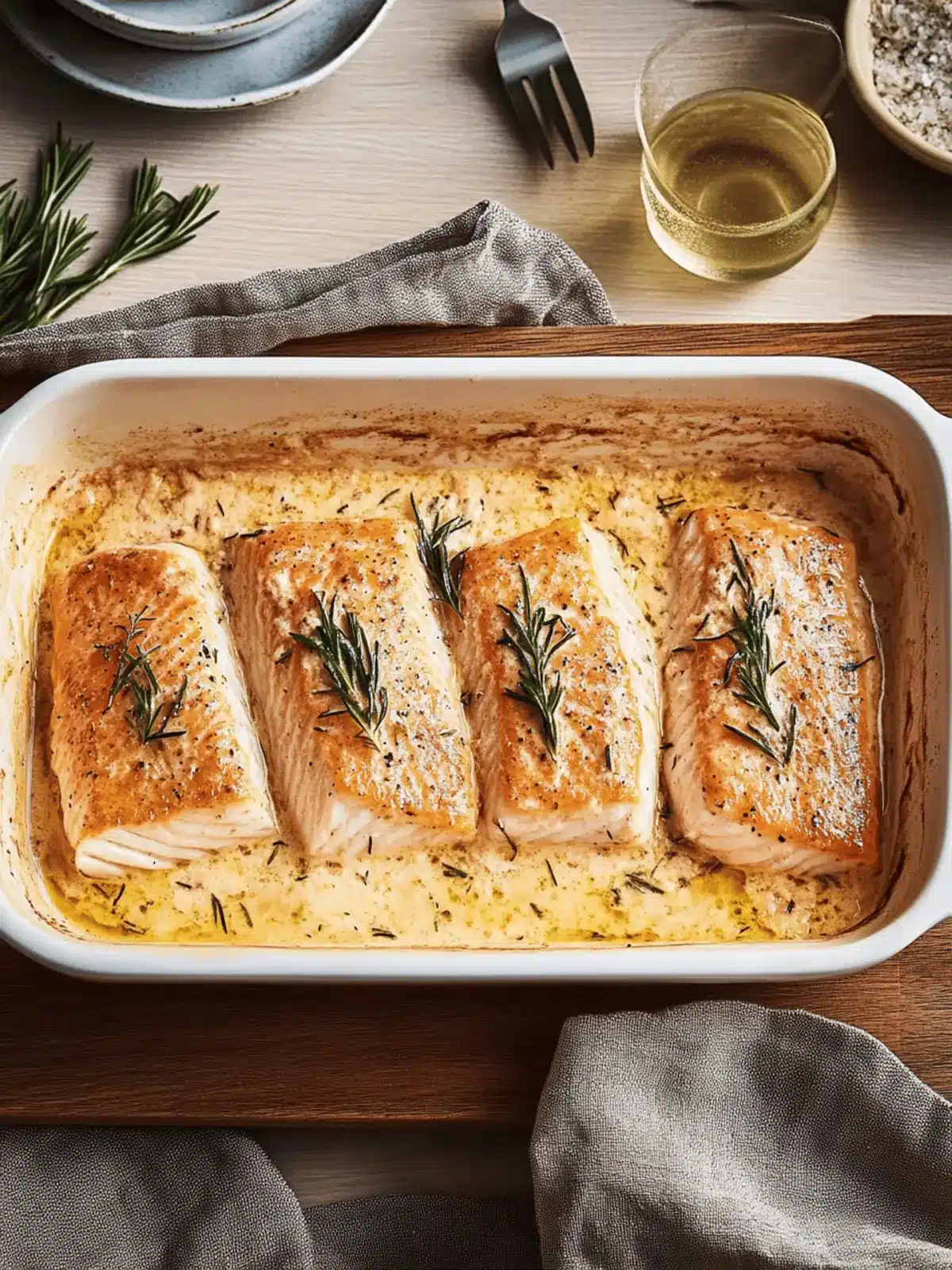 Lachs-Sahne-Gratin