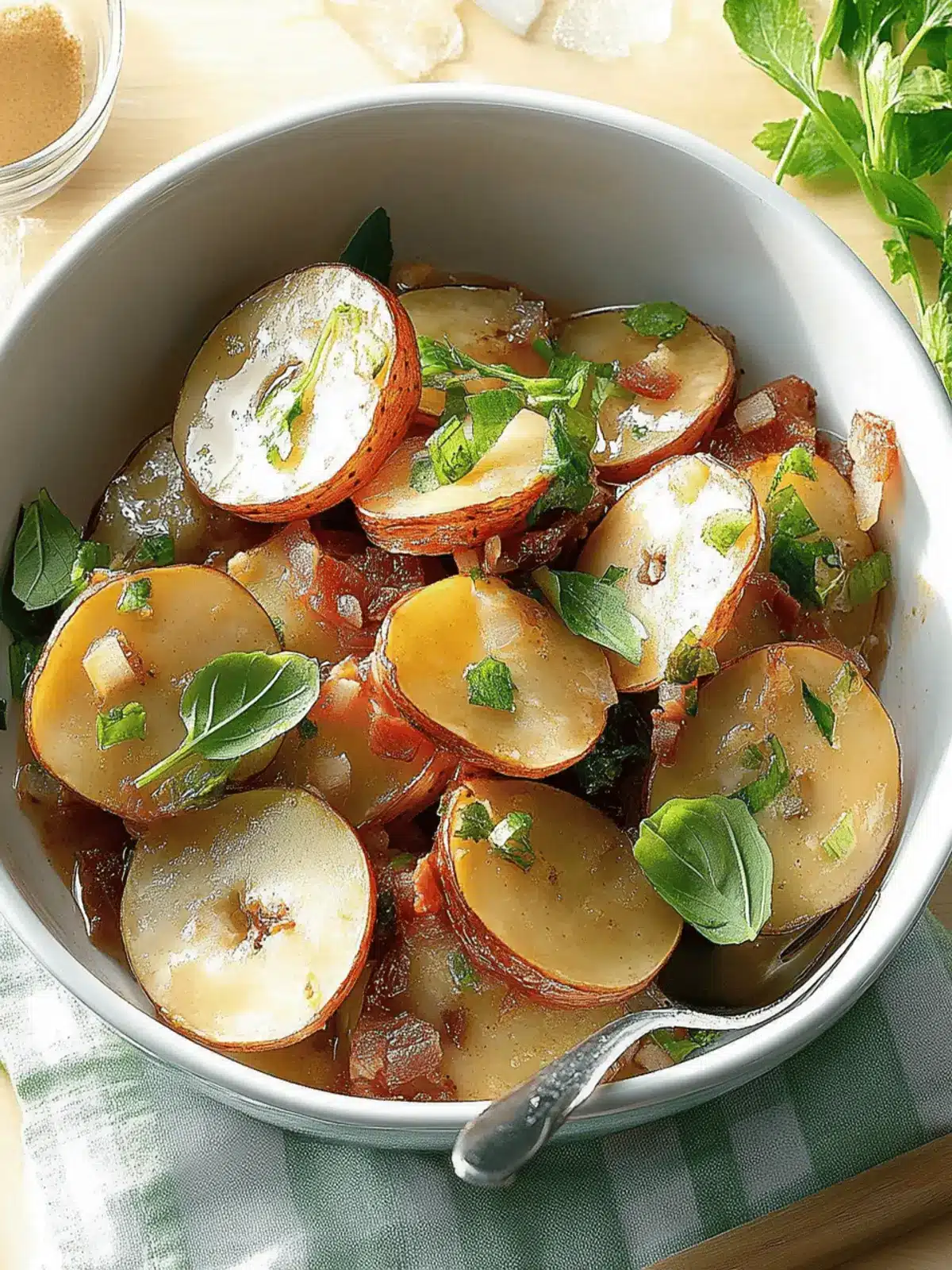 Slow-Cooker Deutscher Kartoffelsalat
