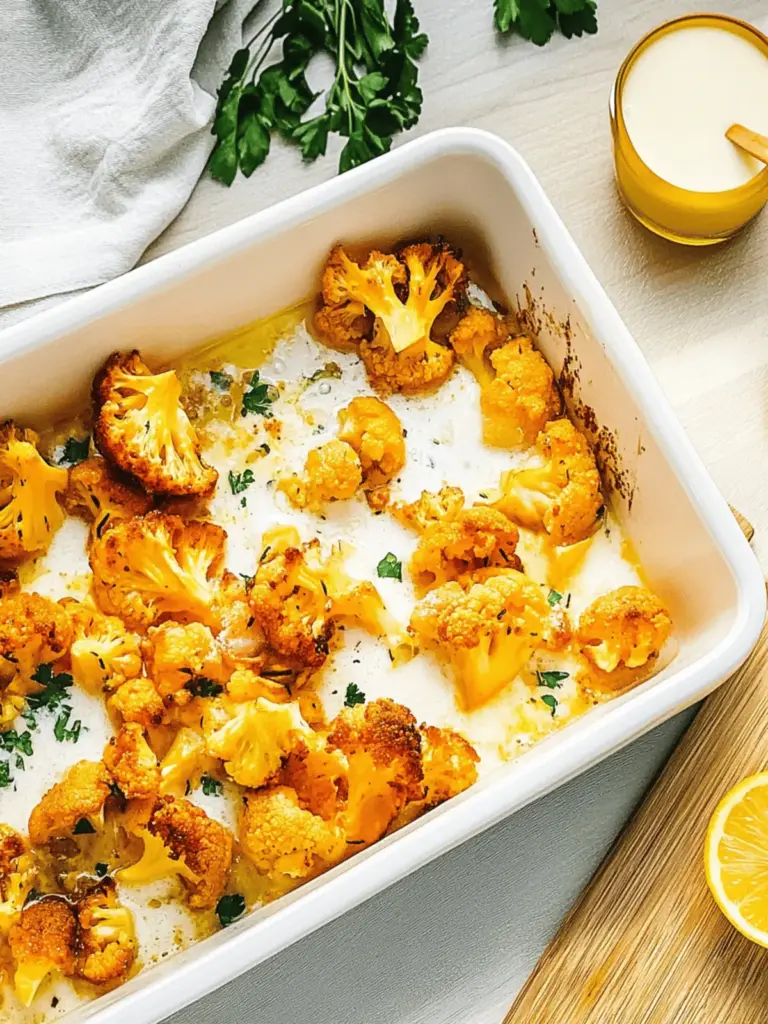Spicy cauliflower from the oven