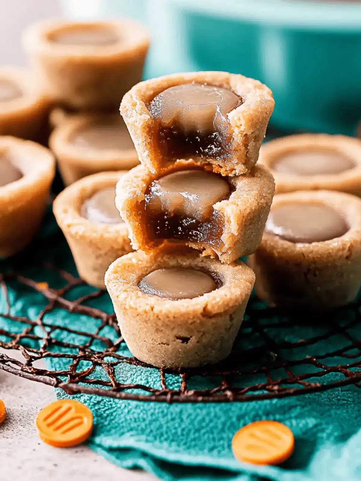 Erdnussbutterkeksschalen ganz einfach selbst machen 2 Erdnussbutterkeksschalen