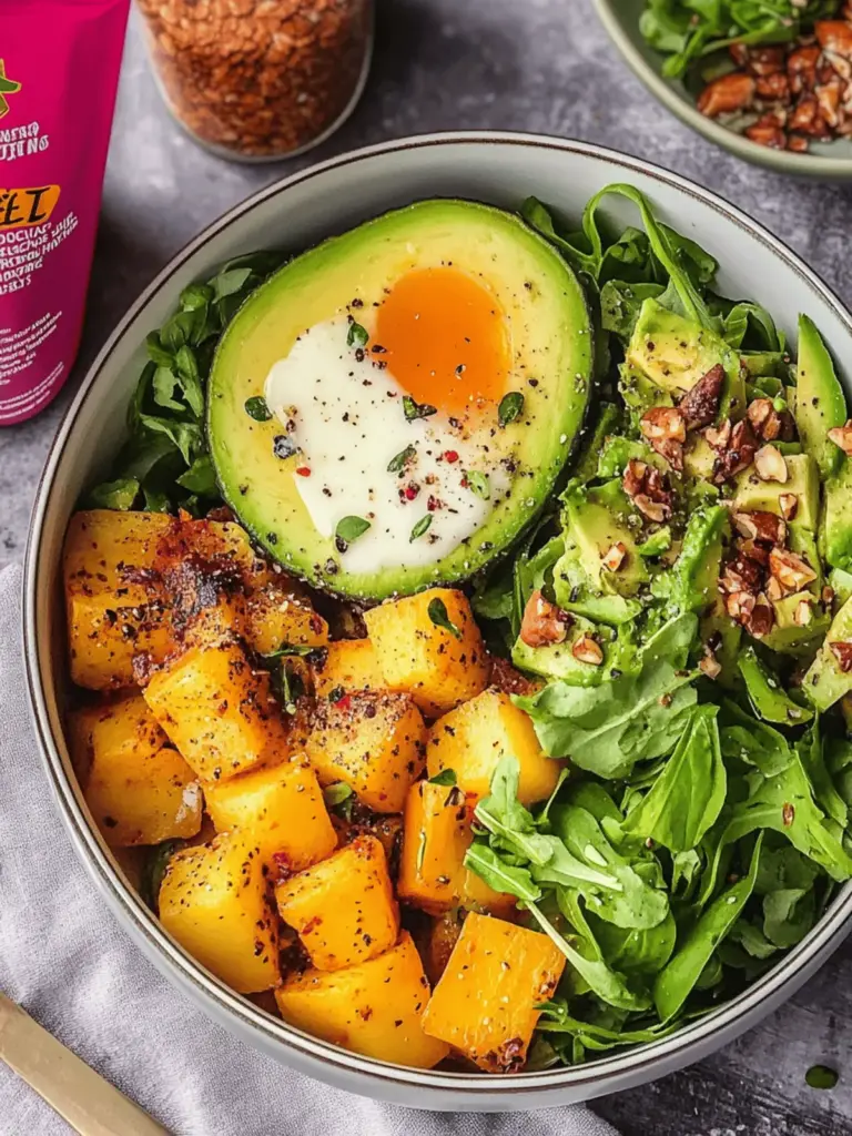 Kartoffel Bowl mit Gemüse und Avocado