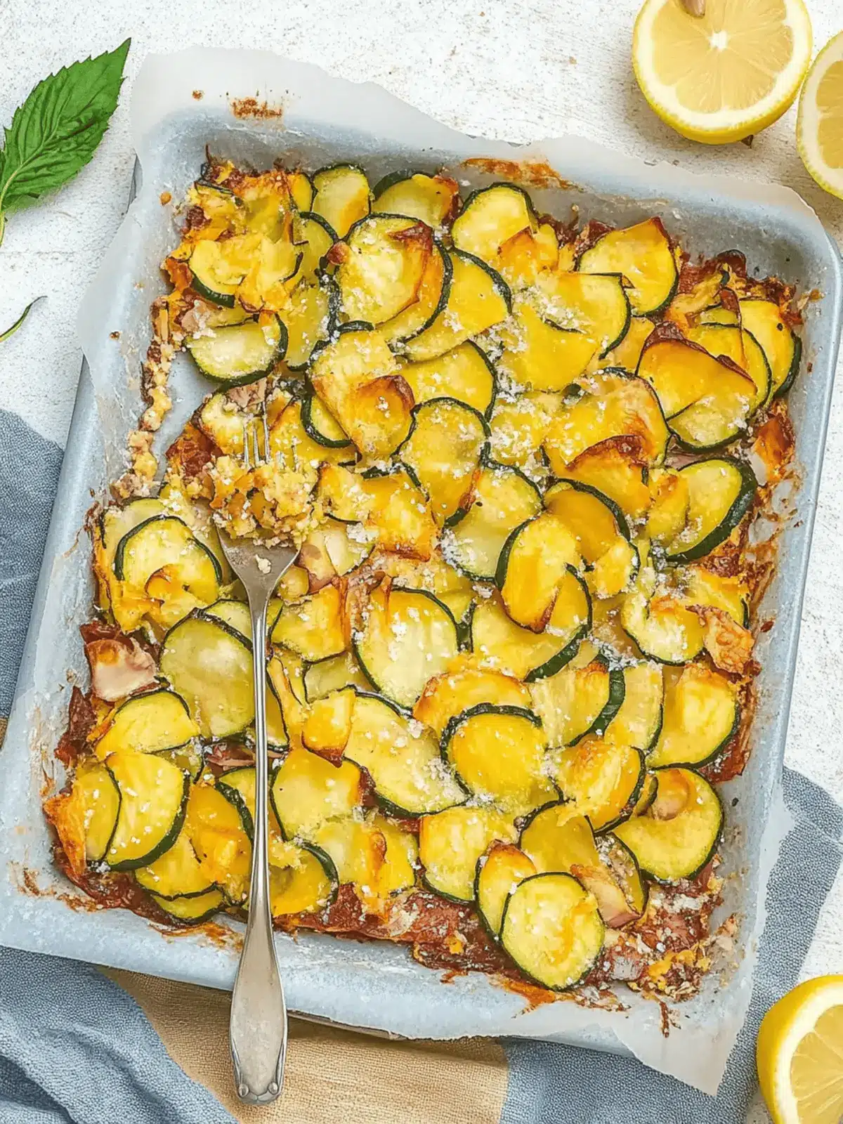 Köstliche Zucchini Scarpaccia