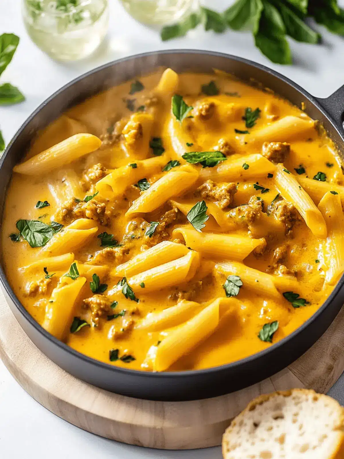 Cremige Kürbisnudeln Rezept