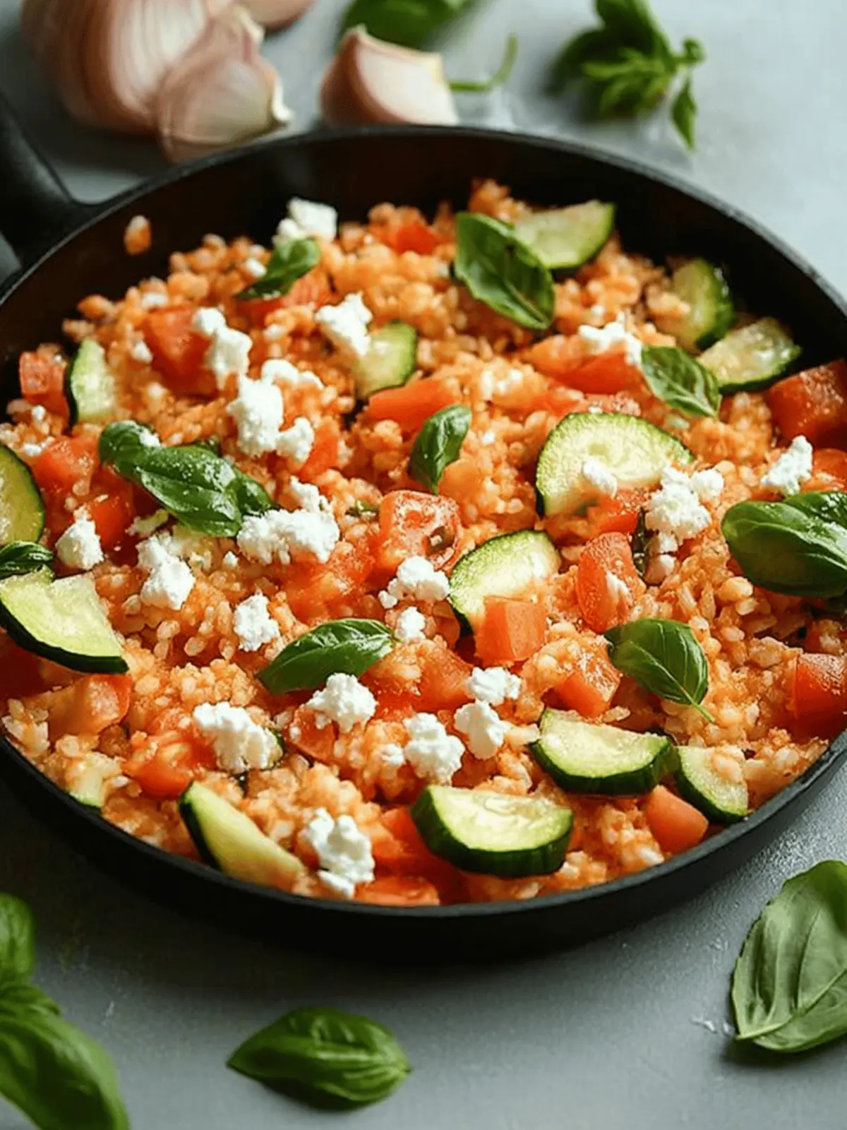 Zucchini Reis Pfanne