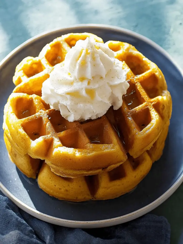 Kürbis Waffeln