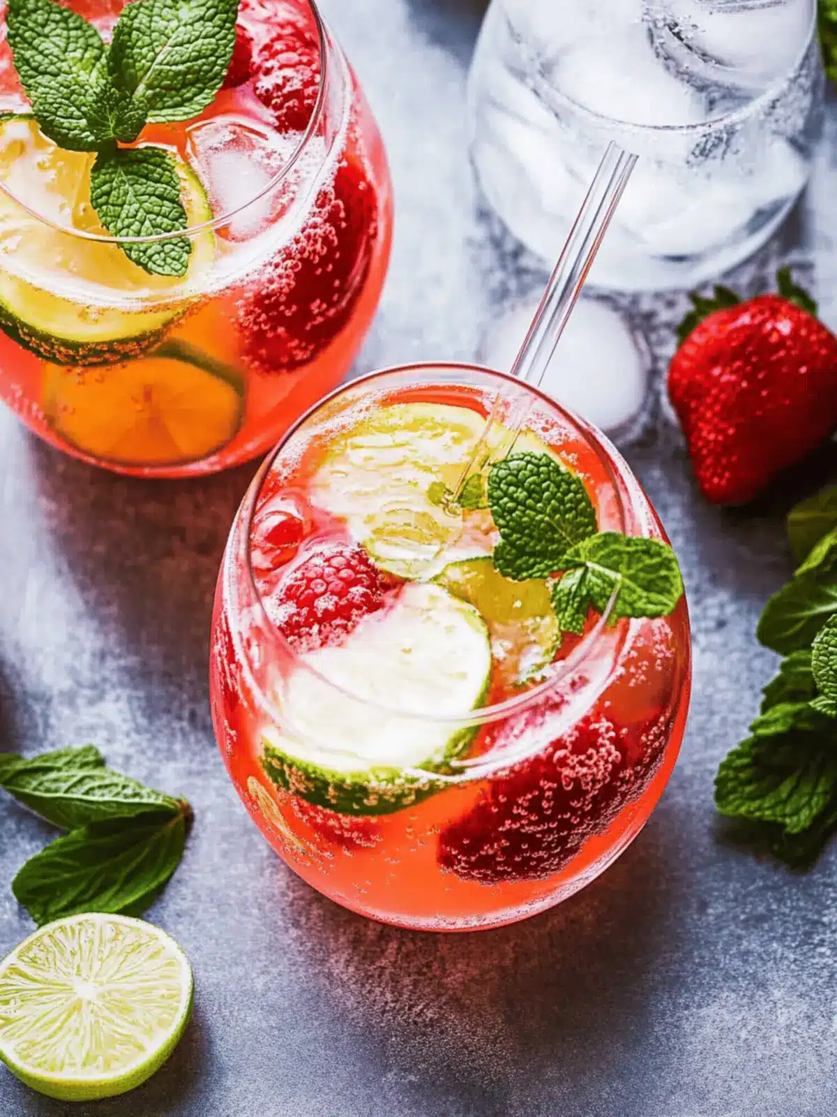 Erdbeer-Limetten-Wodka-Zerschmettern für heiße Tage 2 Erdbeer-Limetten-Wodka-Zerschmettern