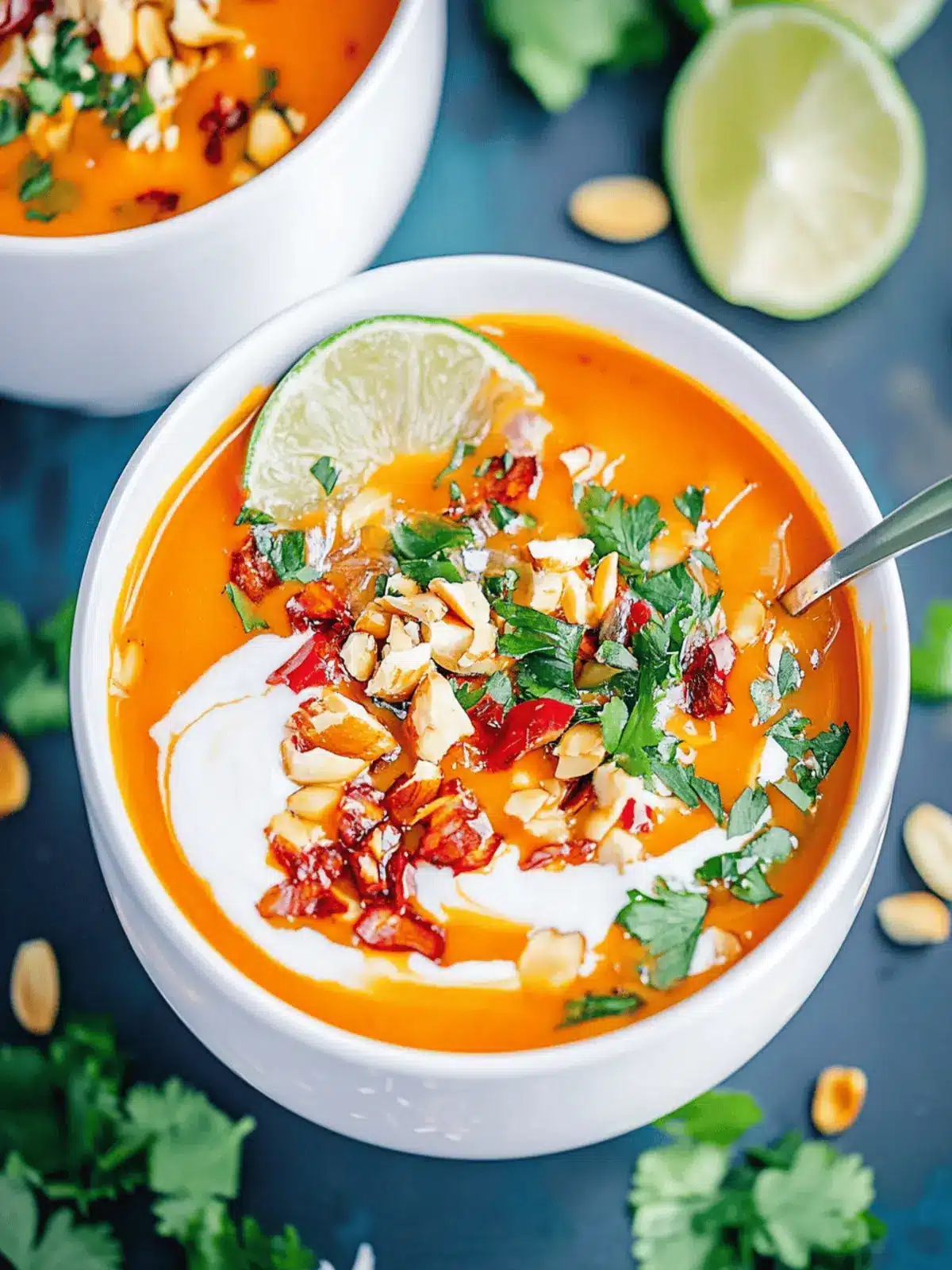 Scharfe Butternusskürbissuppe in 45 Minuten 2 Scharfe Butternusskürbissuppe