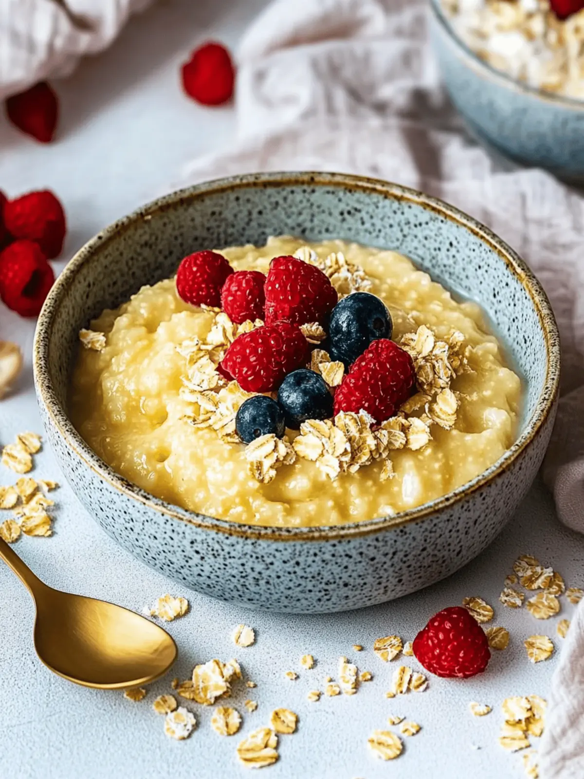 Vanillepudding Haferflocken