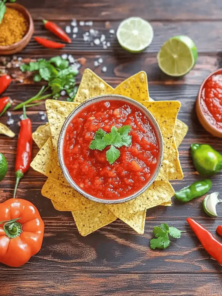 Salsa-Rezept mit frischem Gemüse