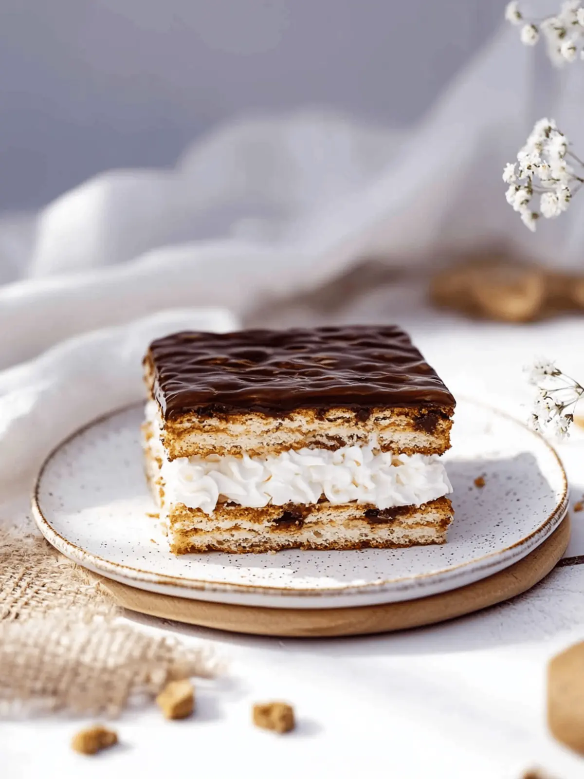 Butterkeks-Kuchen ohne Backen mit Milchmädchen Karamell 2 Butterkeks-Kuchen ohne Backen mit Milchmädchen Karamell