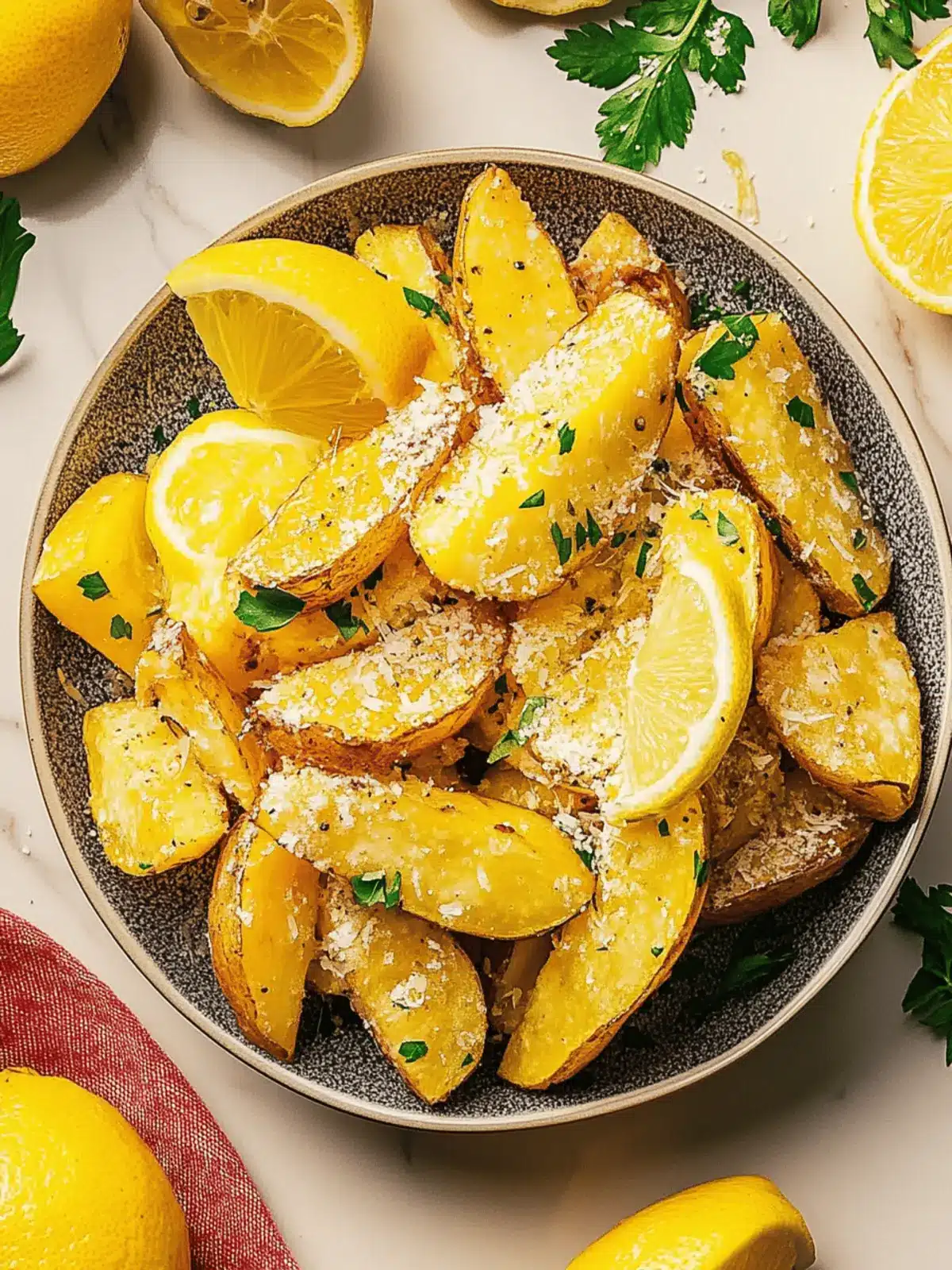 Zitronen Parmesan Kartoffeln: Ein einfaches Genussrezept 2 Zitronen Parmesan Kartoffeln