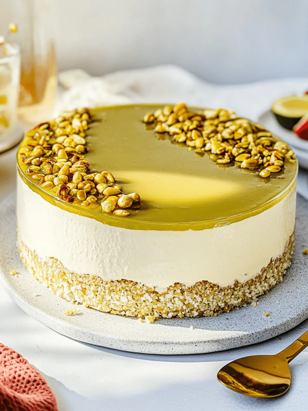 Pistazienkuchen ohne Backen – Cremiger Genuss für den Sommer 2 Pistazienkuchen ohne Backen