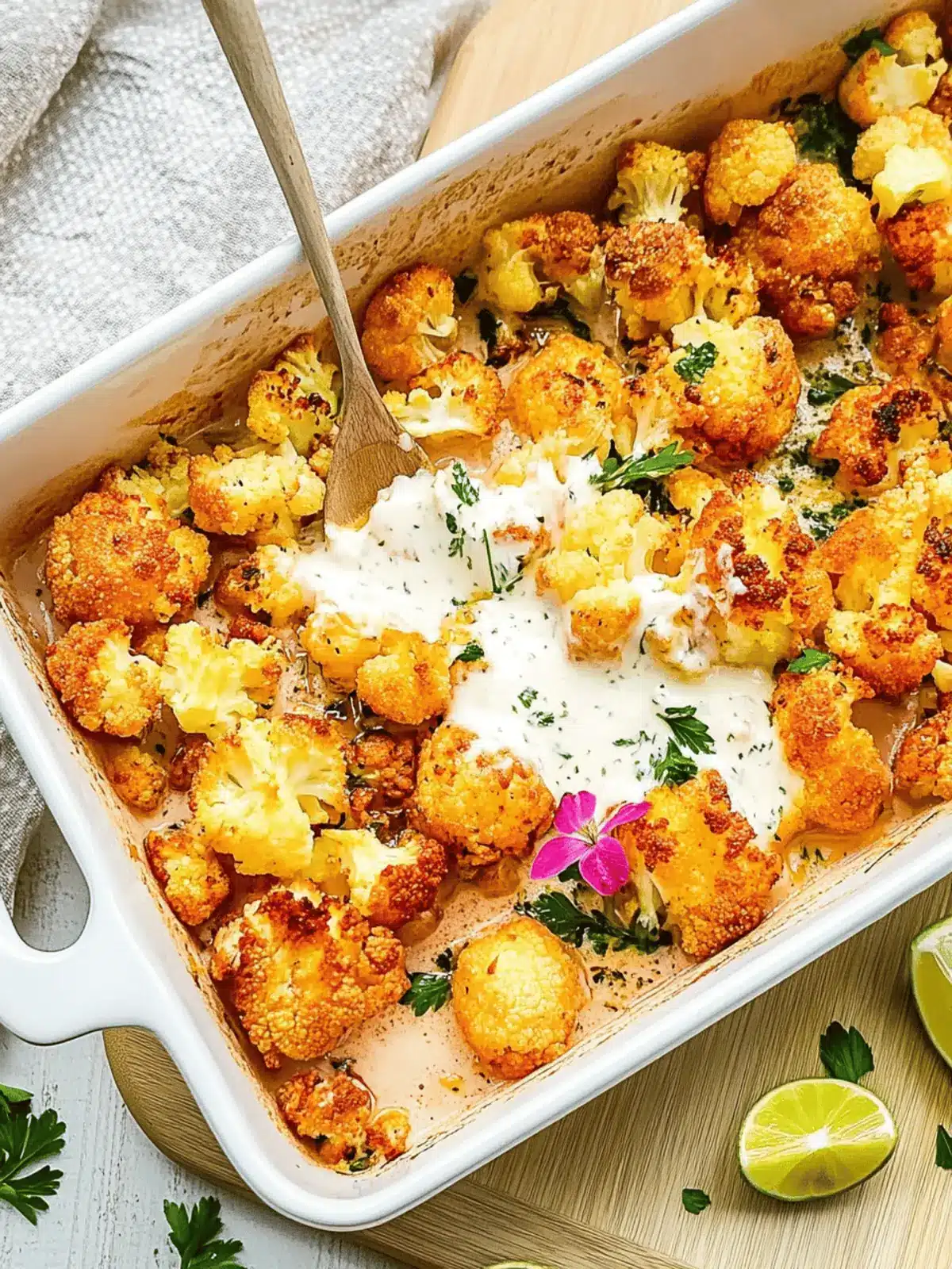 Spicy cauliflower from the oven