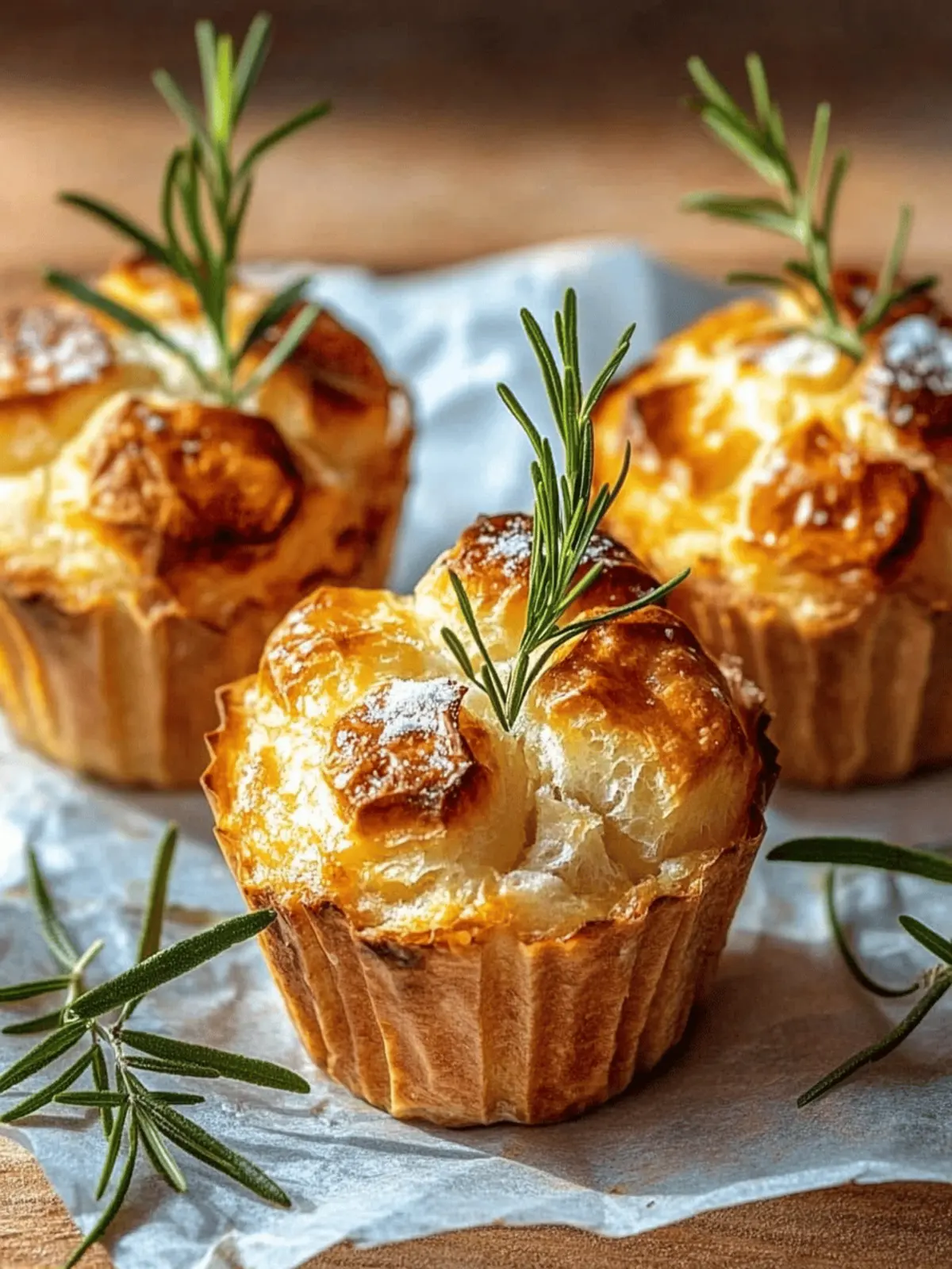Herzhafte Rosmarin-Käse-Muffins