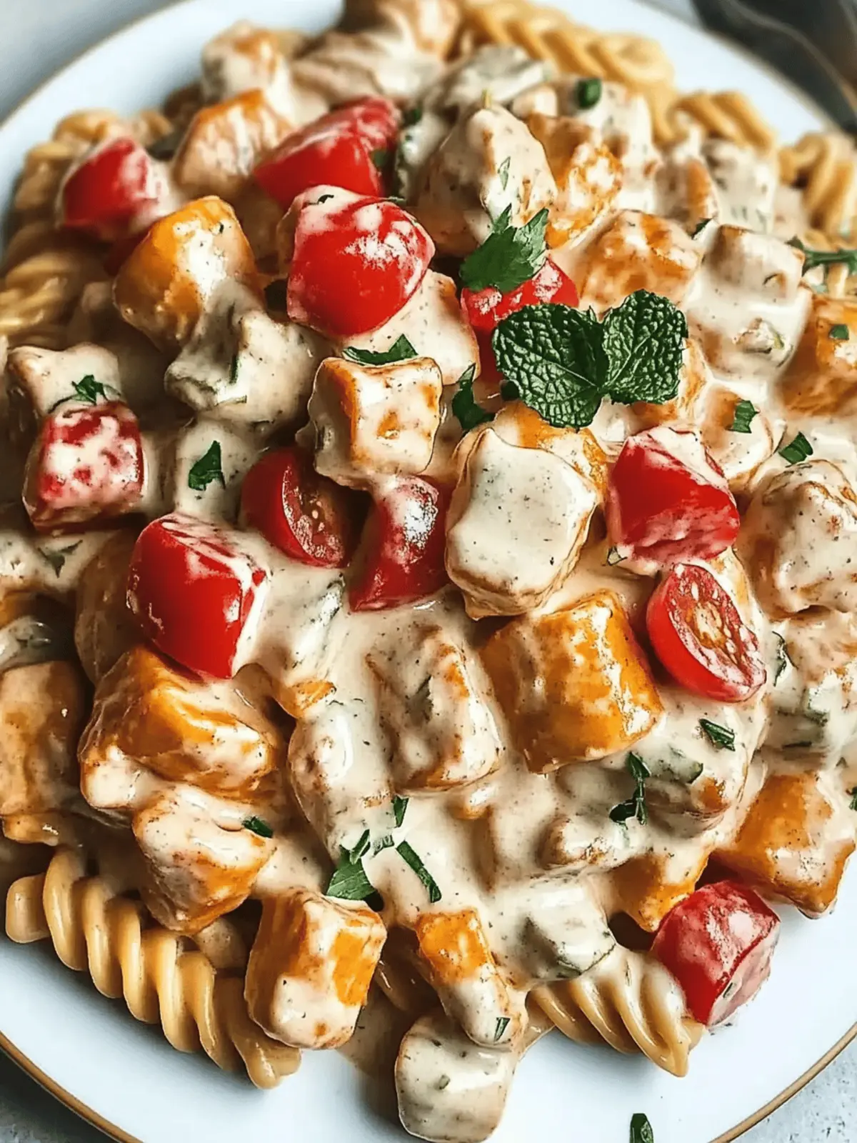 Zarte Hähnchenbrust in cremiger Sahnesauce genießen