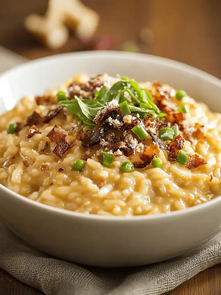 Unglaubliches Ultimatives Kürbisrisotto mit Speck & Parmesan