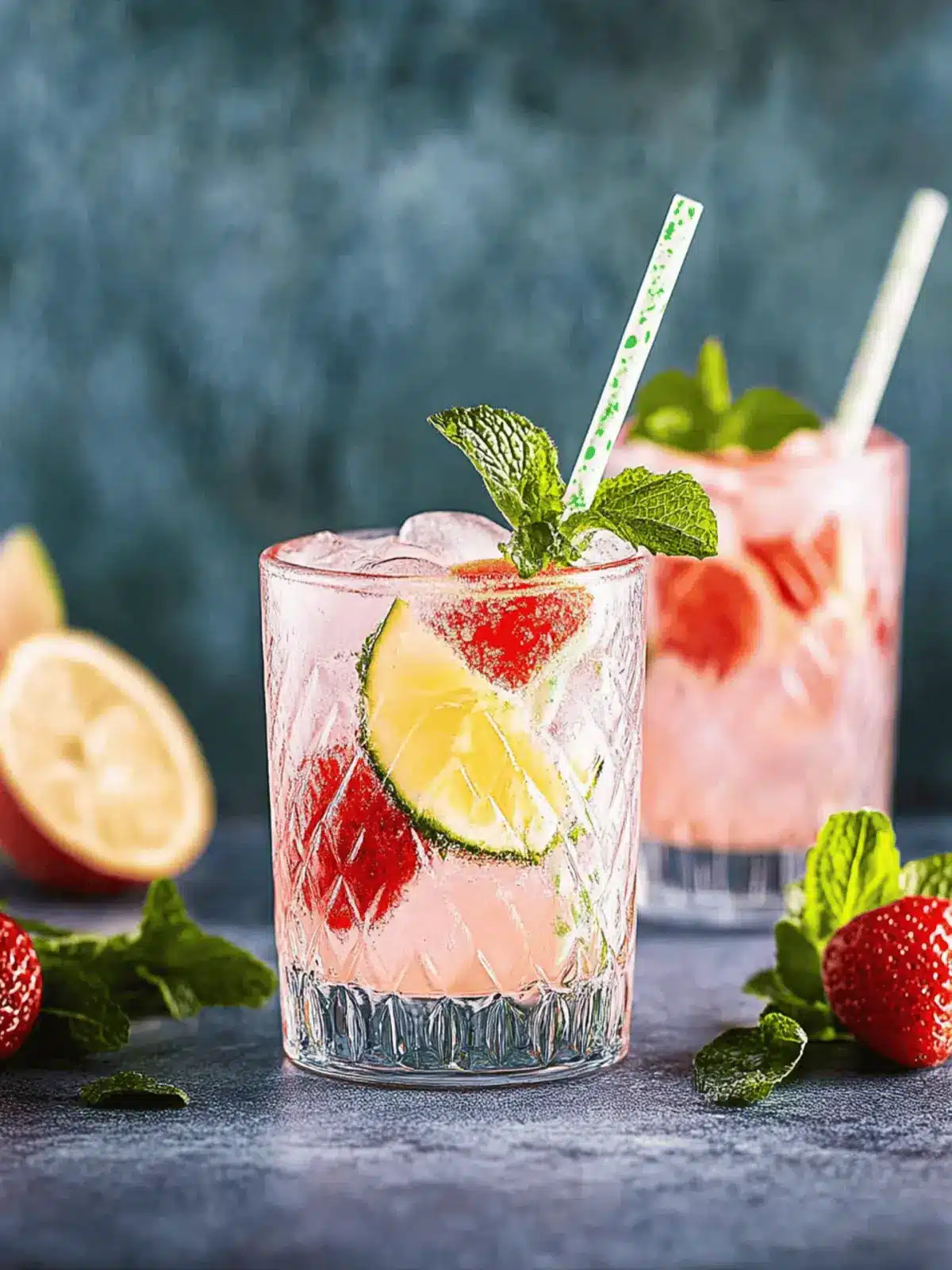 Erdbeer-Mojito Cocktail